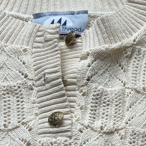 NWT 70s Vintage Bay Point Threads Textured Short Sleeve Knit Sweater size L - Picture 10 of 10